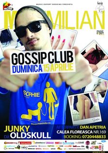 Concert Maximilian in Gossip Club Bucuresti!
