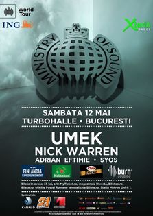 Ministry of Sound: UMEK si Nick Warren la Turbohalle din Bucuresti