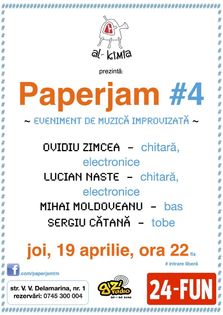 Paperjam #4: Muzica improvizata in Al-Kimia din Timisoara