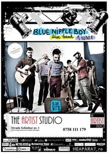 Concert Blue Nipple Boy in The Artist Studio