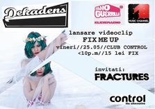 Concert Dekadens (lansare videoclip) in Club Control!