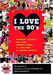 I LOVE THE 90's PARTY in Indie Club