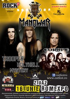 Ost Fest 2012 - Ziua 2: Manowar, Europe, Trooper, Holyhell