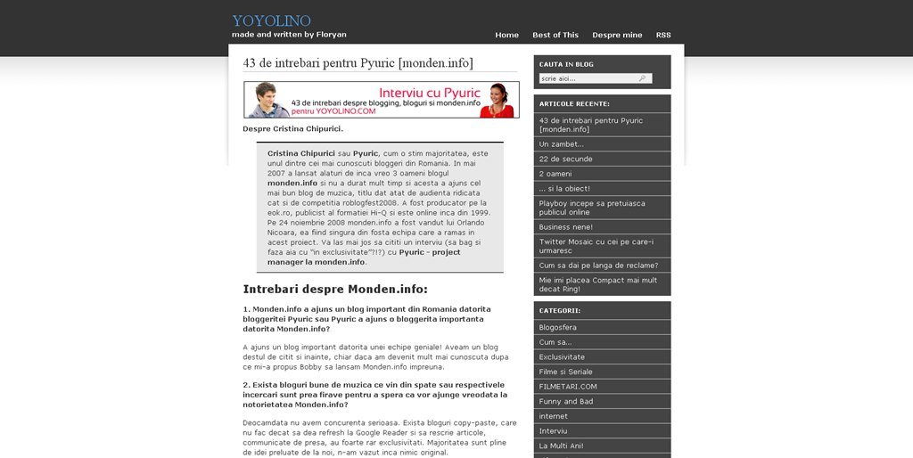 [Interviu] 43 de intrebari pentru Pyuric
