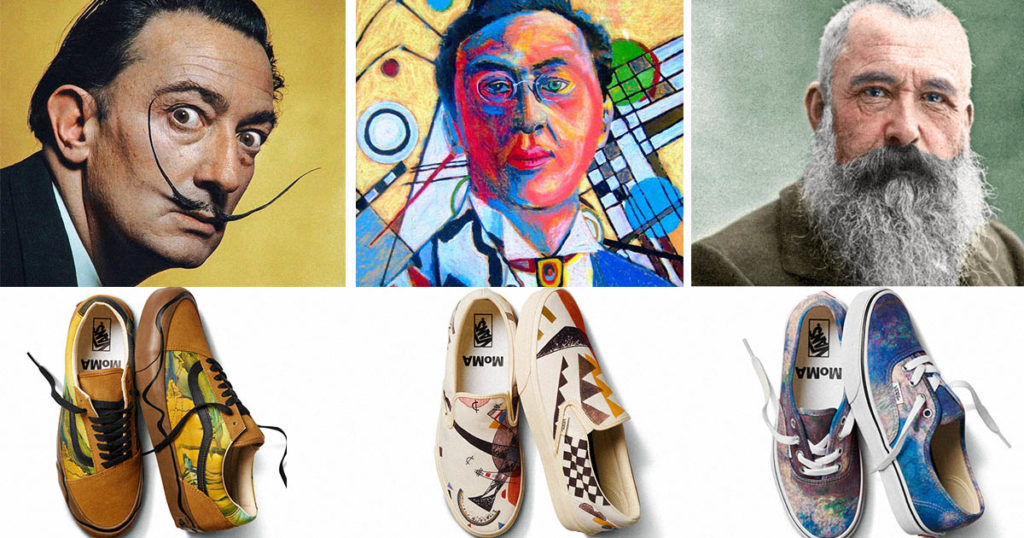 fellowship Thoughtful excel Vans si MoMA lanseaza o colectie de pantofi si haine cu cele mai cunoscute  tablouri ale lui Dali, Monet si Kandinsky.