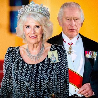 (galerie foto) Regele Charles si Regina Consort Camilla, aparitii elegante in Germania la prima vizita de stat in calitate de monarh. Camilla a purtat bijuteriile regretatei Regine Elisabeta a II-a si diadema cu diamante a Reginei Mama.