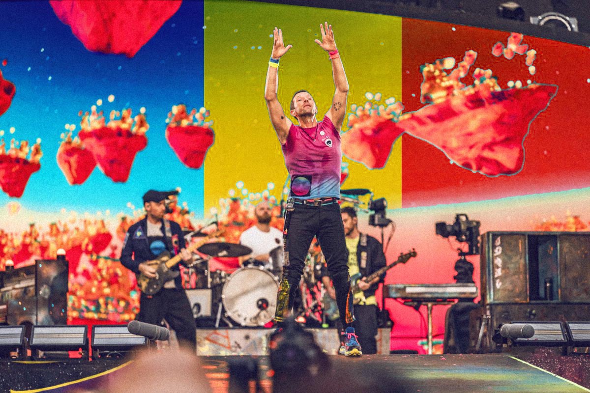 Coldplay vine in Romania in 2024. Un teaser in timpul concertului lor